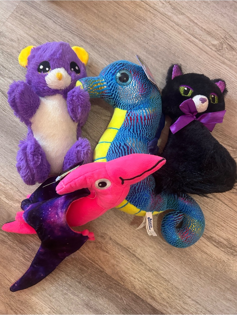 (4) Kid Plush Stuffed Animals Toys